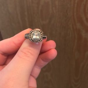 Levian Aquamarine with chocolate diamonds
